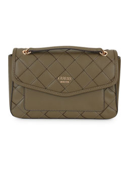 Guess - Women Olive Textured Sling Bag