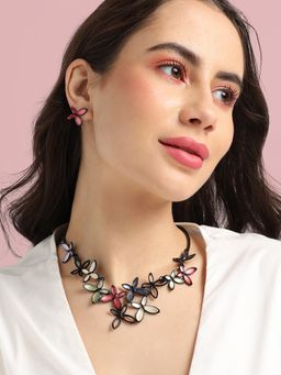 Sohi - Women Multicolour Butterfly Jewellery Set
