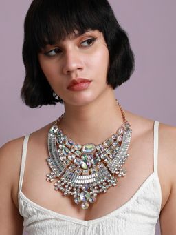 Sohi - Women Multi-Color Maxi Crystal Necklace