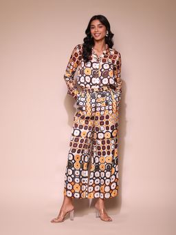 Label Ritu Kumar - Multi-Color Party Printed Co-Ord (Set of 2)