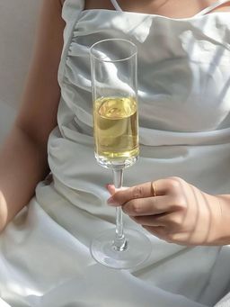 Smokey Cocktail - Sleek Sparkle Champagne Glass (Pack of 6)