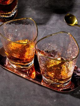 Smokey Cocktail - Oakmont Unique Whiskey Glass (Pack of 2)