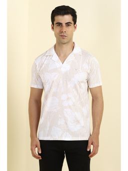 Allen Solly - Men Pink Cotton Collar Neck Polo T-Shirt