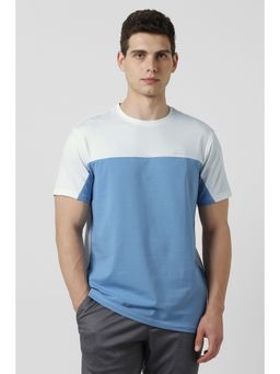 Van Heusen - Men White Cotton Blend Crew Neck T-Shirt