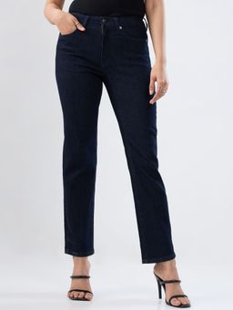 Spykar - Blue Solid Slim Fit Mid Rise Jeans