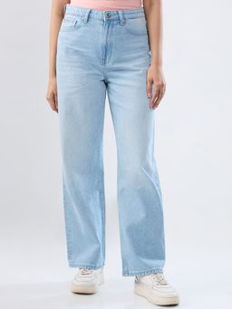 Spykar - Blue Solid Slim Fit Mid Rise Jeans