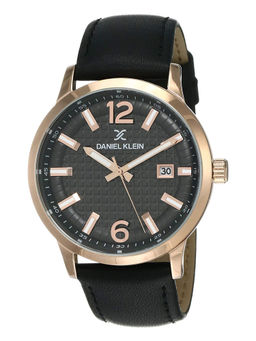 Daniel Klein - Black Round Analog Watch For Men - DK12153 - 1