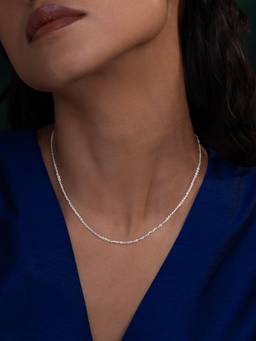 Shaya by CaratLane - Unisex White No Plating Plated Necklace