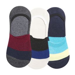 Secrets By ZeroKaata - Unisex Pack Of 3 Assorted Patterned Cotton Shoe Liners Socks (Free Size)
