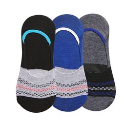 Secrets By ZeroKaata - Unisex Pack Of 3 Assorted Patterned Cotton Shoe Liners Socks (Free Size)