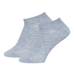 Secrets By ZeroKaata - Pack Of 2 Grey Ankle Length Socks (Free Size)