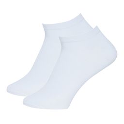 Secrets By ZeroKaata - Pack Of 2 White Ankle Length Socks (Free Size)