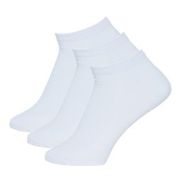 Secrets By ZeroKaata - Pack Of 3 White Ankle Length Socks (Free Size)