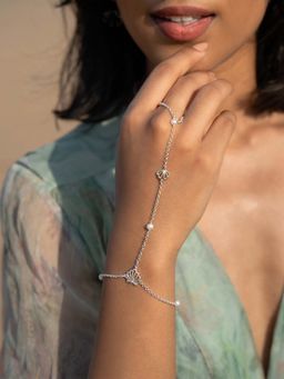 Shaya by CaratLane - Pearl Of My Eye Bracelet In 925 Silver