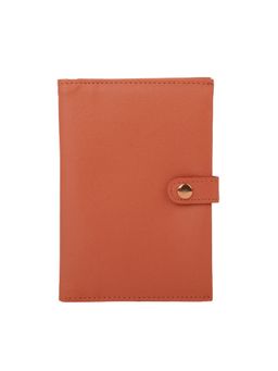 Misfit Panda - Voyager Banana Fibre Coffee Orange Passport Wallet
