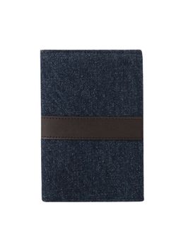 Misfit Panda - Voyager Banana Fibre Coffee Blue Passport Wallet
