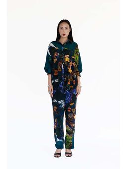 AMKA INDIA - Blue Womens Jordan Printed Pant