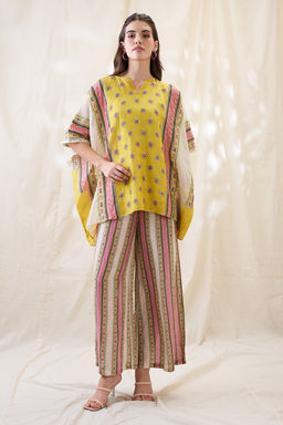 Soup by Sougat Paul - Yellow Nooma Printed Co-Ord (Set of 2)