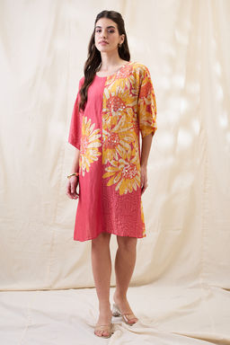 Soup by Sougat Paul - Ravya Floral Print Embellished Dress