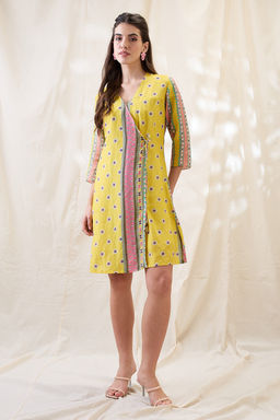 Soup by Sougat Paul - Nooma Floral Printed Overlapped Dress