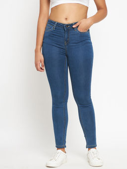 Madame - Women Navy Blue Denim Jeans