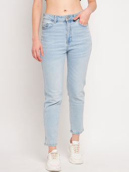 Madame - Women Ice Blue Slim Denim Jeans