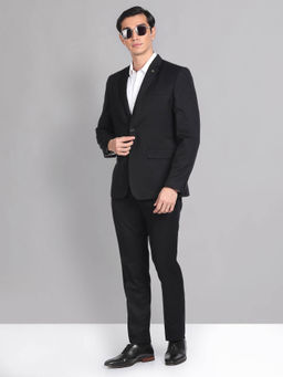 AD By Arvind - Tailored Regular Fit Solid Suit (Set of 2)