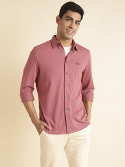 Andamen - Button Down Pink Mens Full Sleeve Shirt Regular Fit