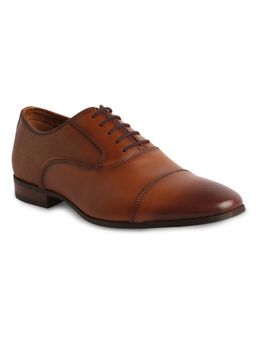 Aldo - ALBECK Leather Tan Solid Formal Shoes