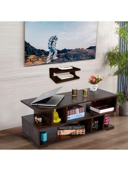 USHA SHRIRAM - Centre Table- Brown & Set Top Box-Brown