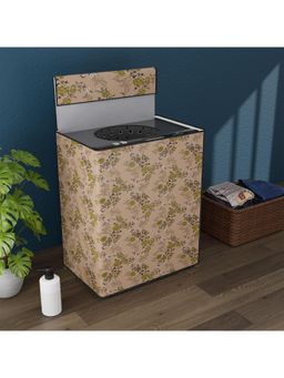 Kuber Industries - Top Load Beige Washing Machine Cover 9.50 Kg