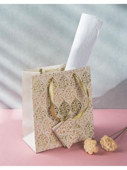 Fabindia - Ivory Ogee Heer Paper Gift Bag