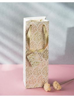 Fabindia - Ivory Heer Wine Paper Gift Bag