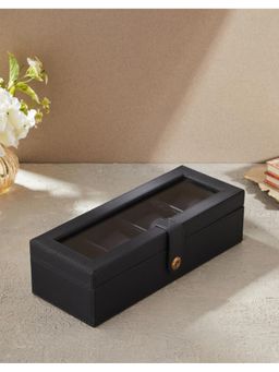 Fabindia - Navy Blue Bodh Leather Watch Case