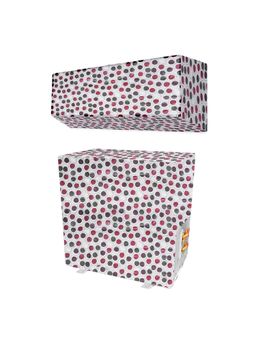 Kuber Industries - Multi-Color PVC Dot Split AC Cover 1.5 Ton