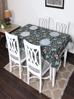 House of Quirk - Jungle Cotton Linen Dust Proof Kitchen Dinning Table Cover