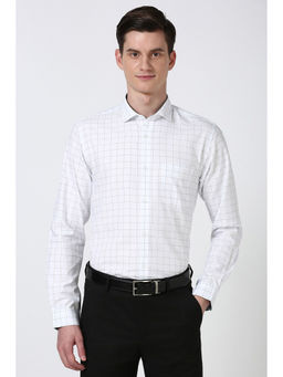 Peter England - Men White Slim Fit Formal Shirt