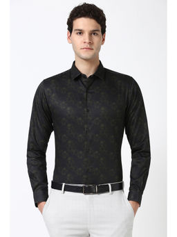 Peter England - Men Black Slim Fit Formal Shirt