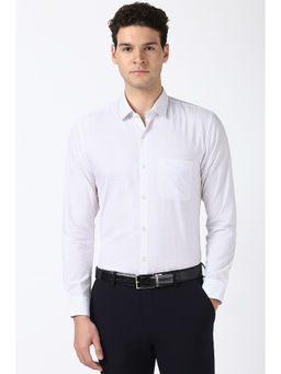 Peter England - Men White Regular Fit Formal Shirt