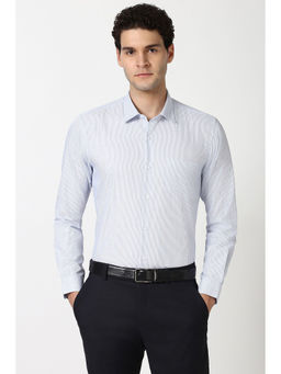 Peter England - Men Light Blue Regular Fit Formal Shirt
