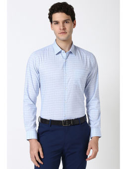 Peter England - Men Light Blue Slim Fit Formal Shirt