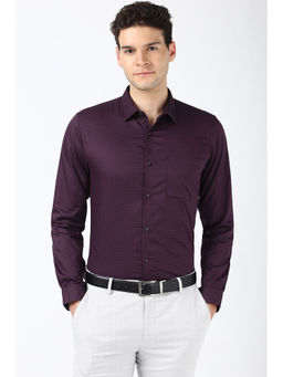Peter England - Men Purple Slim Fit Formal Shirt