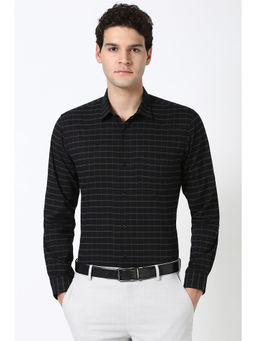 Peter England - Men Black Slim Fit Formal Shirt