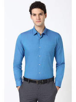 Peter England - Men Blue Slim Fit Formal Shirt