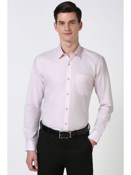 Peter England - Men Pink Slim Fit Formal Shirt
