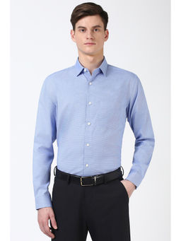 Peter England - Men Blue Regular Fit Formal Shirt