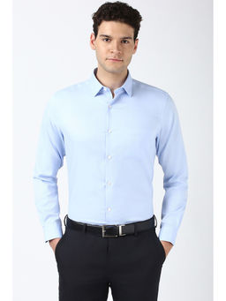 Peter England - Men Light Blue Regular Fit Formal Shirt