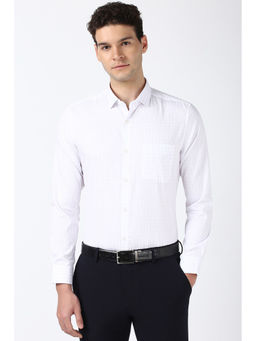 Peter England - Men White Slim Fit Formal Shirt