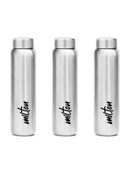 Milton - Aqua Stainless Steel Water Bottle 920 Ml (Pack Of 3)