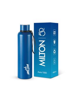 Milton - Dark Blue Aura 1000 Stainless Steel Water Bottle